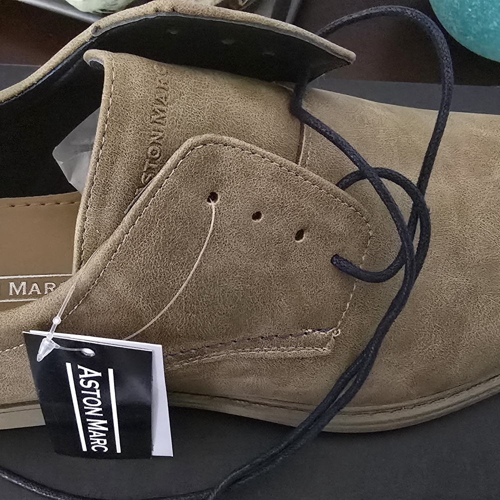 Tan Suede Oxford Shoes